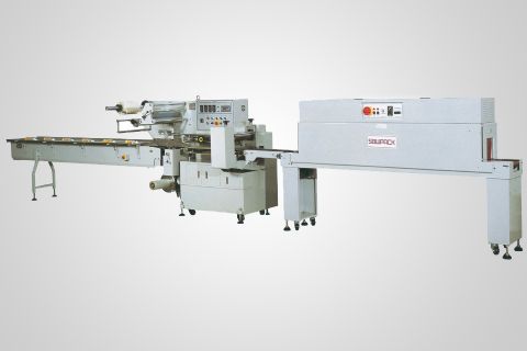 FL-5545TBI + SM-2020 pillow sealing, shrink packaging machine