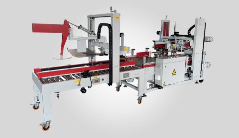 EXC-308+EXC-312 automatic folding corner - edge - type sealing machine